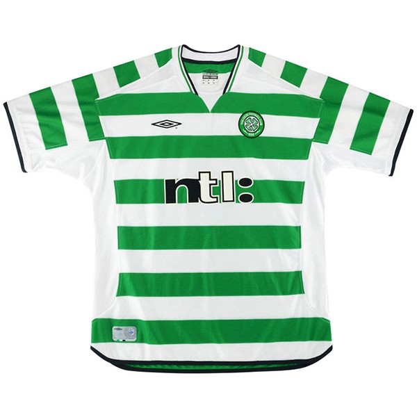Maillot Football Celtic Domicile Retro 2001 2003 Vert